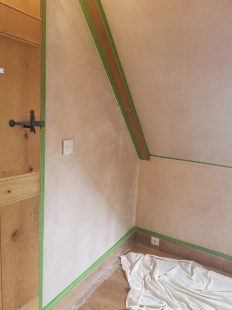 Painting preparation bare plaster