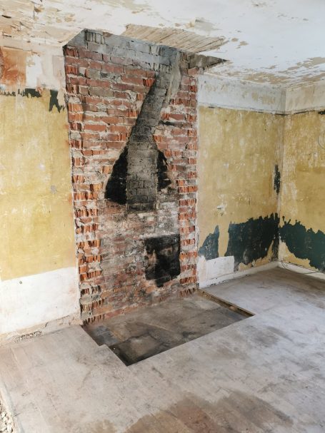 Chimney breast demolition