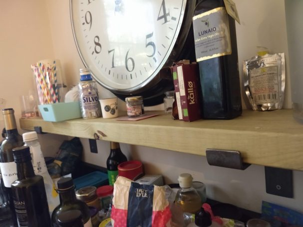 Shelf with bracket