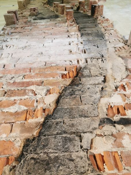Chimney breast demolition