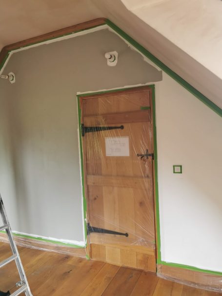 Painting onto bare plaster